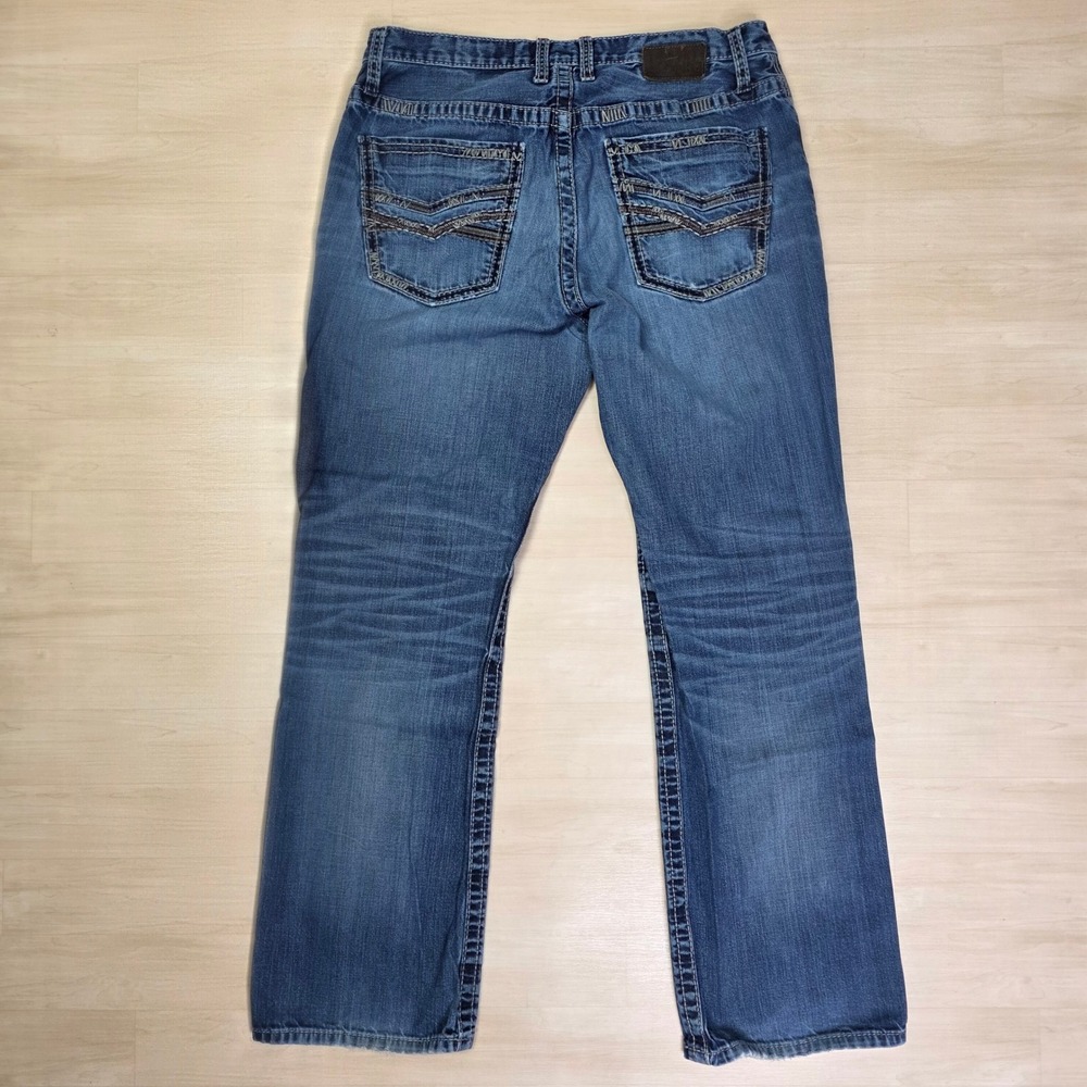 BKE Derek Bootcut Jeans Men's 34 R‎ x 31 Blue Wash Denim Casual